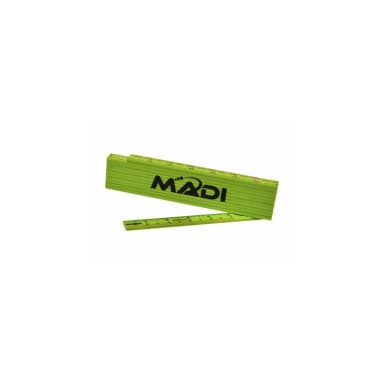 MADI 6-foot fiberglass folding rule for non-conductive measuring during electrical line work and pole framing.